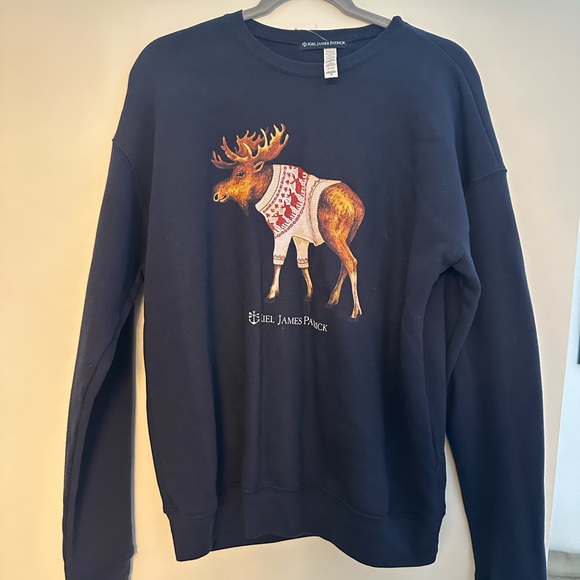 Kiel James Patrick KJP Moose Sweater Crewneck - Picture 1 of 2